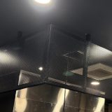 Locker Perforated mesh as screening to kitchen rangehood