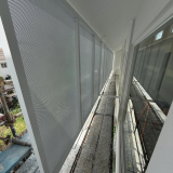 Locker Perforated mesh used as privacy screens