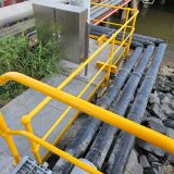 Mild Steel, Webforge stanchions form safety barrier to worker access point at the Port of Brisbane