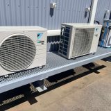Webforge expanded walkway form HVAC outdoor unit platform