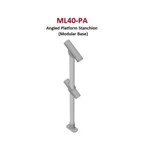 Platform Angled Stanchion with modular base