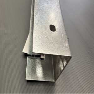 Galvanised filler panel, 3000mm x 75mm to suit 65mm leg, fixed with HXB-8mm bolts