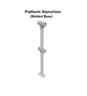 Webforge Locker Monowills Link, NB Platform stanchion, welded base, standard drill,