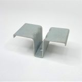 Slotted Hollymetal Fixing Clip, Used to secure (SL) slotted or slotted dimpled (SLD) to steelwork from above with 10-24X65mm Self drilling screw.