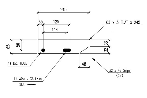 Stair-tread, Pattern A, Bolt In/Weld in - Image 2