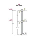 Angle mount Stanchion