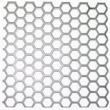 H09564 Perforated Metal Sheet: 9.5mm Hexagon, 64% Open Area