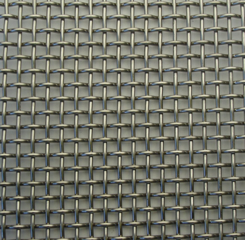 M00516 Fine Woven Wire Mesh Per Metre: 3.5mm Aperture x 1.6mm Dia Wire ...