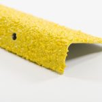 Nosing Abrasive Yellow Galvanised/Aluminium - Meshstore