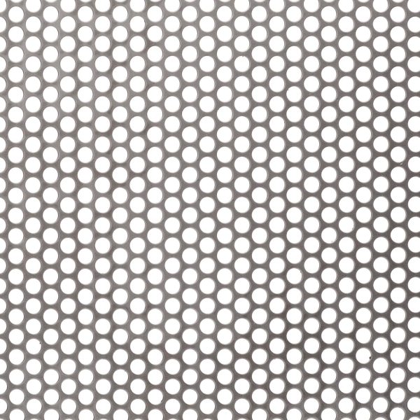 R06451 Perforated Metal Sheet: 6.4mm Round, 51% Open Area