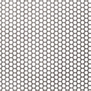 R06451 Perforated Metal Sheet: 6.4mm Round, 51% Open Area