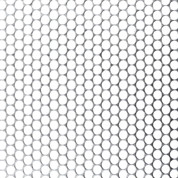 R07962 Perforated Metal Sheet: 7.9mm Round, 62% Open Area