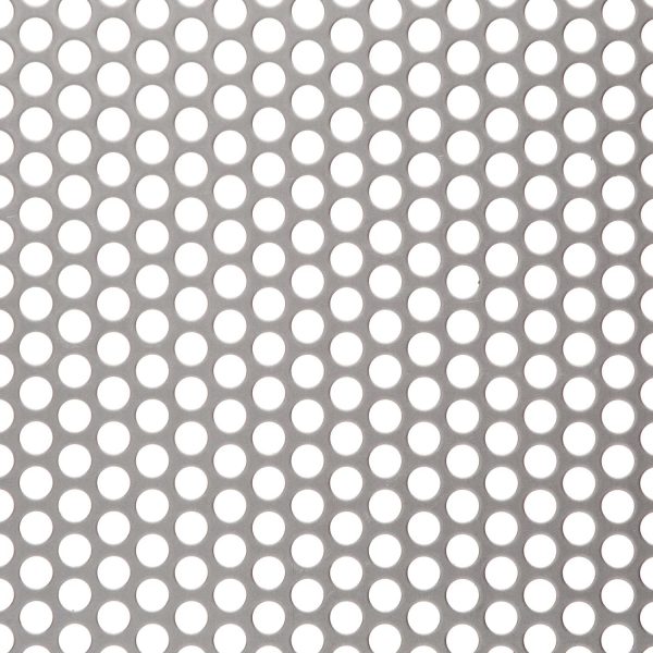 R08047 Perforated Metal Sheet: 8mm Round, 47% Open Area
