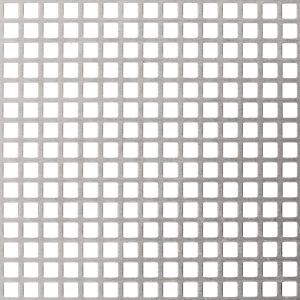 S08053 Perforated Metal Sheet: 8mm Square, 53% Open Area