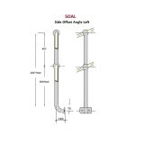 Webforge Monowills Side offset angled Left stair stanchion