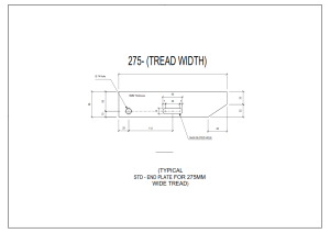 275mm tread end plate detail