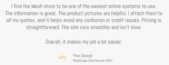 Paul George, Bluescope Distibution (WA)