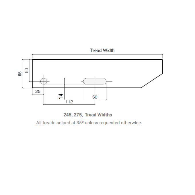 Fabricated Hot Dip Galvanised Stair Tread (A Pattern) - Image 2
